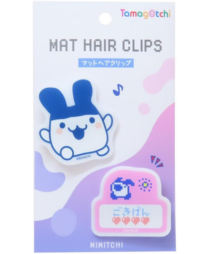 Tamagotchi拓麻歌子｜Matte Hair Clip电子宠物可爱角色亚克力刘海夹/发夹/1对｜约H45 x W50 x D13mm