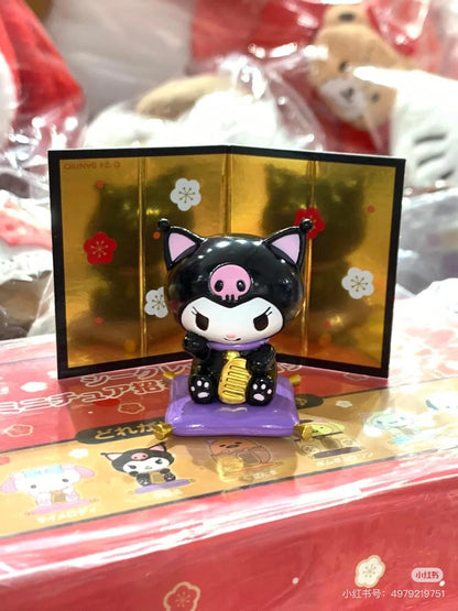 Sanrio三丽鸥｜Secret Mascot - Zodiac Lucky Cat Blind Box 十二生肖蛇年限定坐垫招财猫系列手办摆件盲盒/全8种｜1枚入