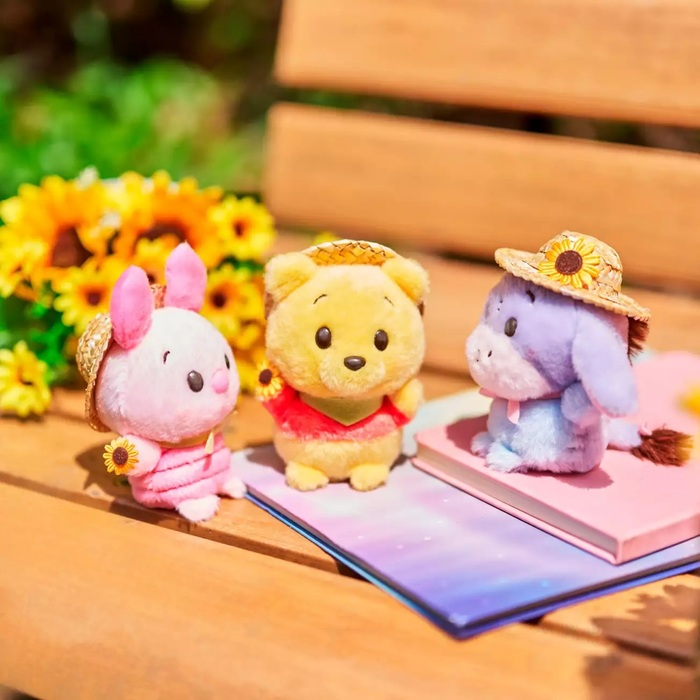 Disney｜2024 Winnie the Pooh草帽豆豆眼玩偶/手玉｜約高さ11.5×幅8.5×奥行き9cm