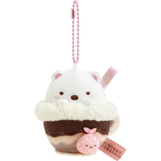 Sumikko gurashi｜Tokage Lizard Mint Chocolate Parfait Plush Keychain San-X｜ 105×65×65mm approx.