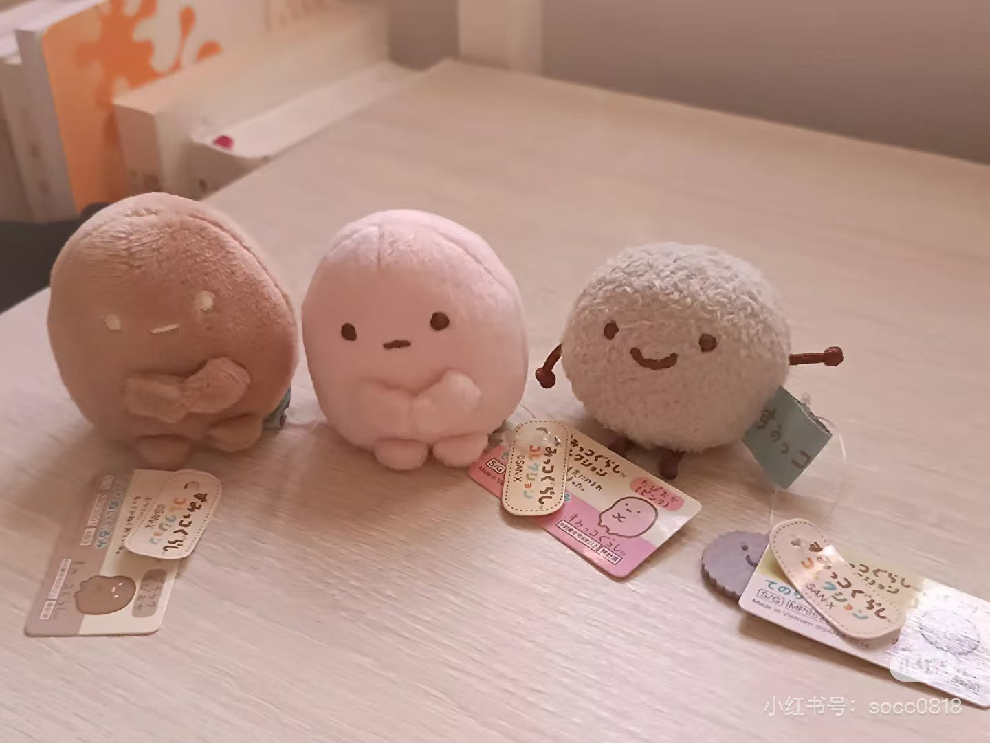 Sumikko gurashi角落生物｜San-X Sumikko Gurashi Tenori Plush (SS)可爱角色基础款毛绒小玩偶/手玉｜5 × 4.5 × 5 cm approx.