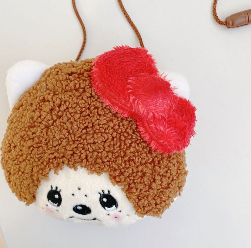 Monchhichi｜Monchhichi × Sanrio Mascot Neck Pouch - Hello Kitty｜123×130×50mm approx.