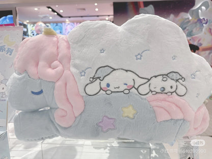 Sanrio三丽鸥｜Original Cushion - Cinnamoroll / Sleepy Time玉桂狗甜梦系列困困大耳狗毛绒抱枕/正反面都可爱｜约52×12×31cm