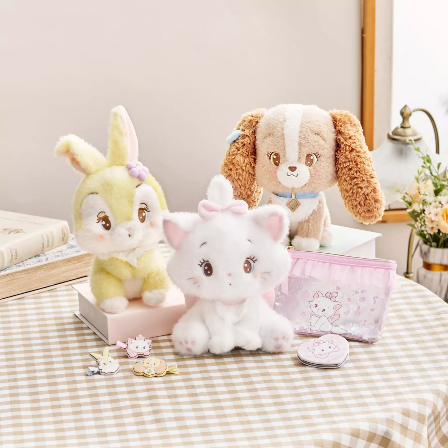 Disney迪士尼｜Miss Bunny Plush Doll Illustrated by mikko联名系列超可爱坐姿毛绒玩偶/公仔｜约H28.5×W14×D14cm