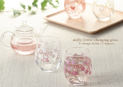 Miffy米菲｜Color Changing Glass Tumbler - Sakura遇冷变色樱花玻璃杯｜80×92mm