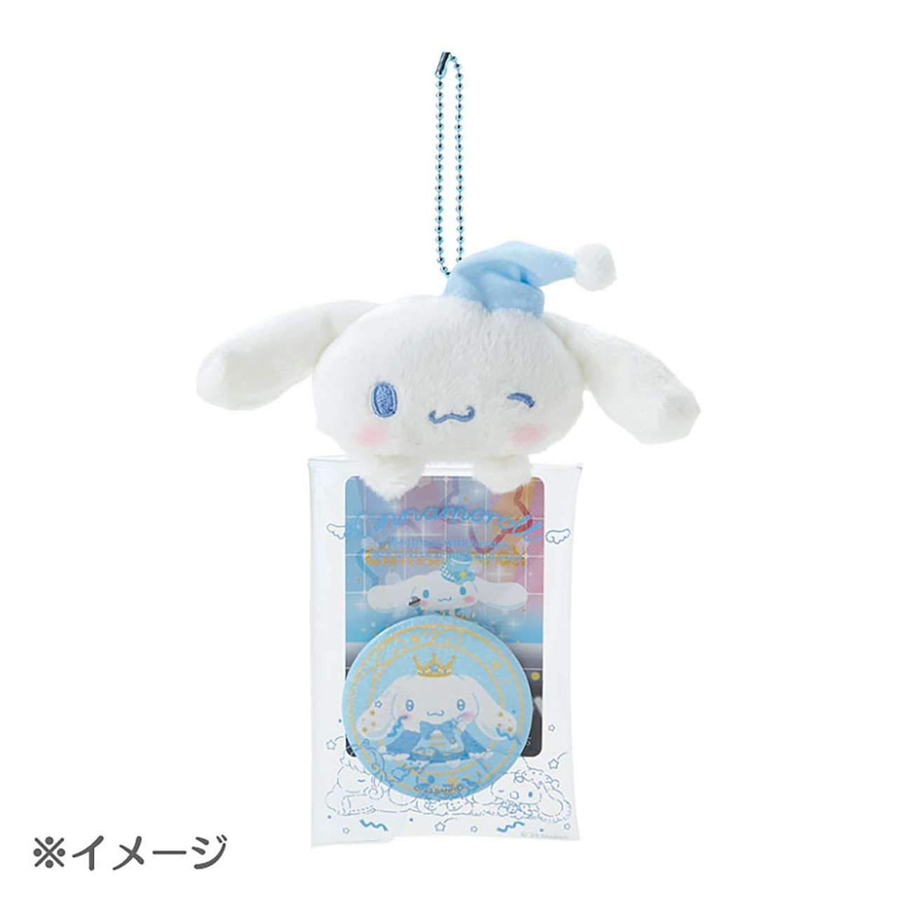 Sanrio三丽鸥｜Japan Sanrio Original Clear Case with Mascot - Cinnamoroll / Sleepy Time玉桂狗甜梦系列困困大耳狗透明手机盒/零钱包/卡包｜约14×3×19cm