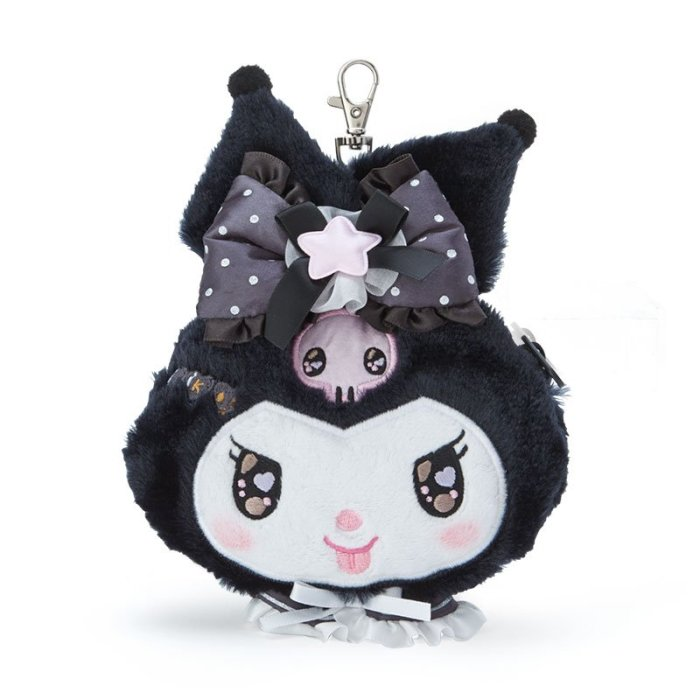 Sanrio三丽鸥｜Pass Case Card Holder - Kuromi / Romiare库洛米可伸缩卡套零钱包/包挂｜约 13 × 5.5 × 18cm