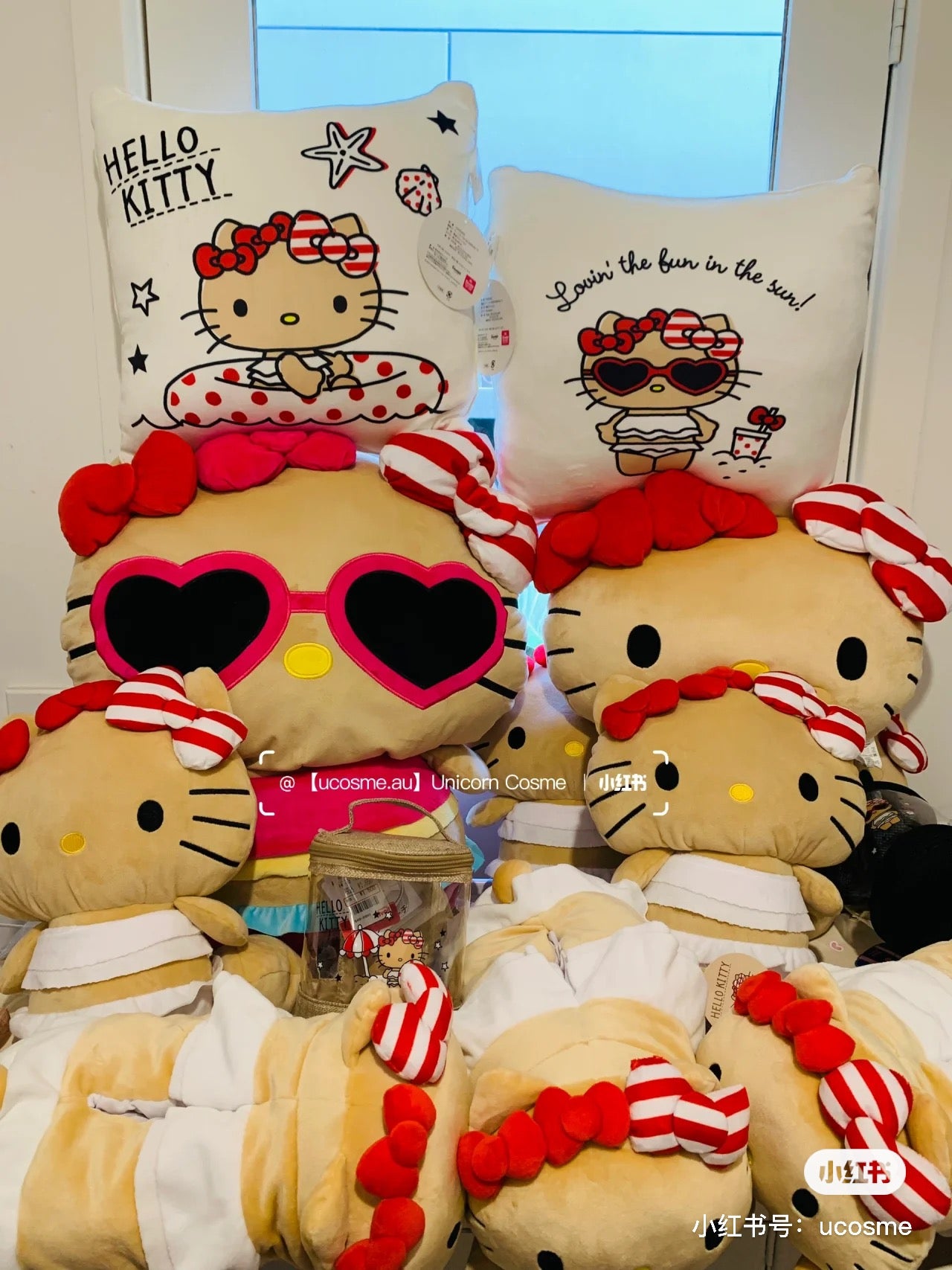 Sanrio三丽鸥｜Avail联名黑皮Hello kitty玩偶