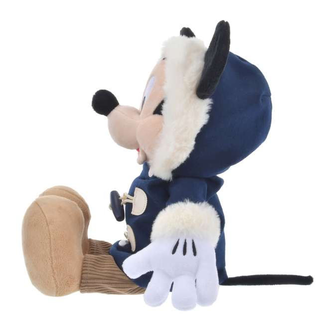 Disney ｜Winter Jacket Mickey Mouse Plush Toy东迪冬日限定大衣米奇毛绒玩偶/公仔/帽子可脱｜约高さ24×幅21×奥行き21(cm)