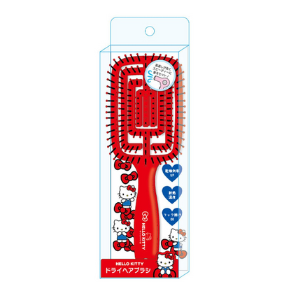 Sanrio三丽鸥｜Kcompany Sanrio Characters Dry Hair Brush 可爱角色ABS树脂尼龙梳子/干发梳｜约5.0 x 8.5 x 27.5cm