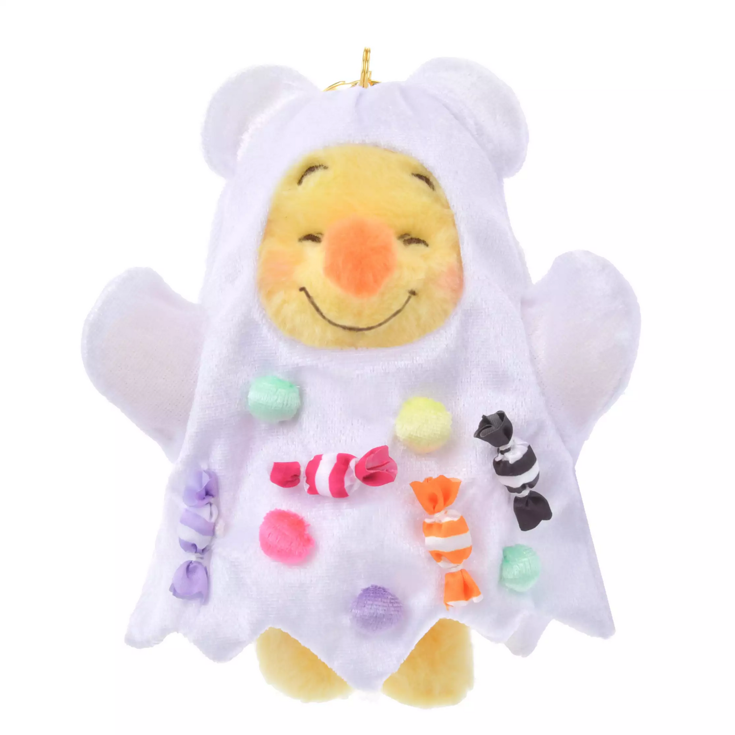 Disney迪士尼｜Fluffy Plush Keychain  / Halloween Skeleton万圣节骷髅玩偶挂件/包挂｜ 约高17cm