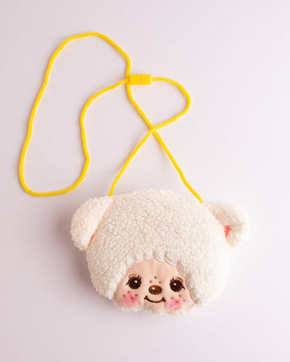 Monchhichi｜Mascot Neck Pouch｜11.5×13.5×2.5cm approx.