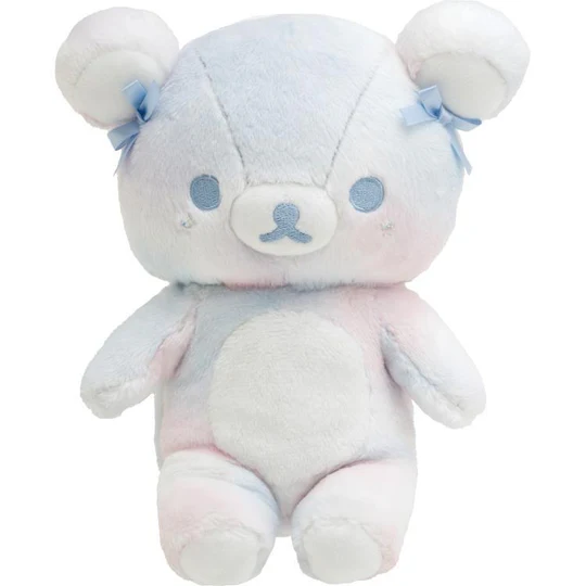 Rilakkuma轻松熊｜Plush Doll Gradient Color Sky Cotton Candy San-X天空白云棉花糖系列渐变色毛绒玩偶｜約 210 x 160 x 120mm