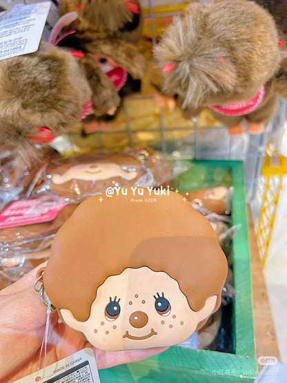 Monchhichi｜Silicone Face Pouch｜H8 x W9.5 x D3.8mm approx.