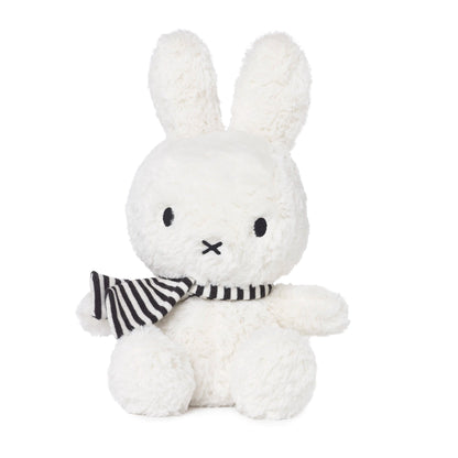 Miffy米菲｜BON TON TOYS - Miffy sitting with scarf黑白条纹围巾坐姿毛绒玩偶/公仔｜约23 cm - 9&