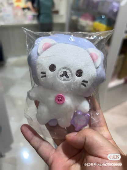 Rilakkuma轻松熊｜Korilakkuma Plush Keychain Sky Cotton Candy San-X天空白云棉花糖系列毛绒玩偶挂件/包挂約H140×W100×D55mm