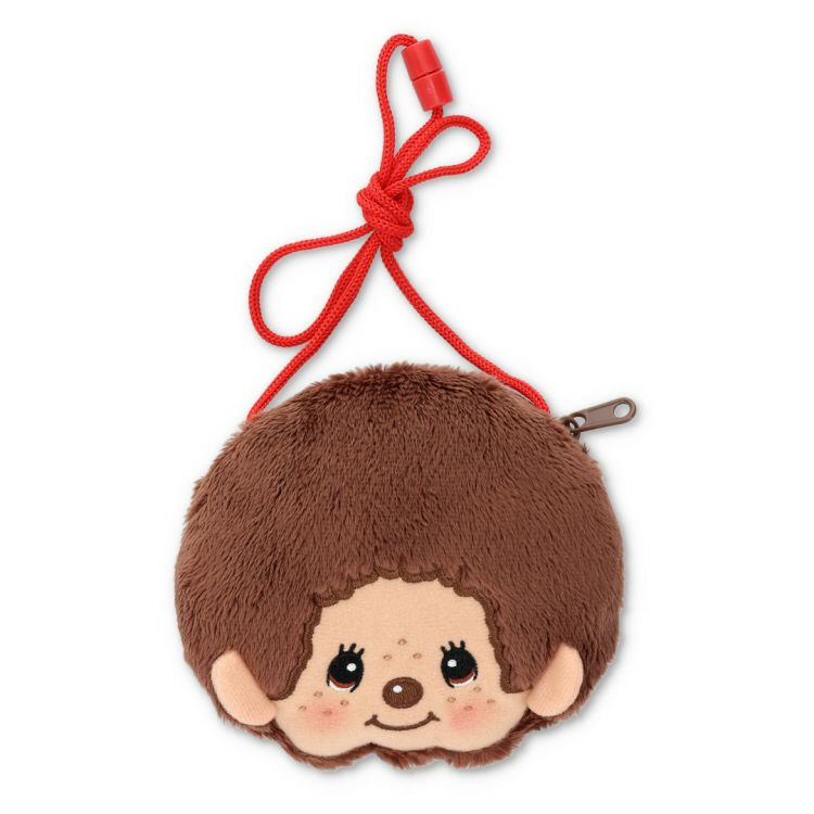 Monchhichi｜Mascot Neck Pouch｜H12.5×W13.5×D2.5cm approx.