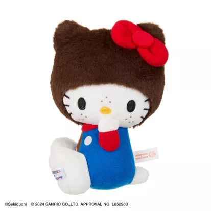 Monchhichi｜Hello Kitty x Monchhichi Big Face Plush Toy｜H18×W10×D7.5cm approx.