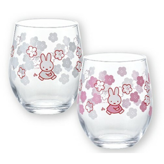 Miffy米菲｜Color Changing Glass Tumbler - Sakura遇冷变色樱花玻璃杯｜80×92mm