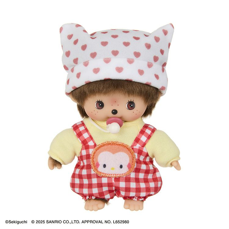 Monchhichi｜Monchhichi x Hello Kitty Plush Dolls｜H15 x W10 x D6.5cm approx.