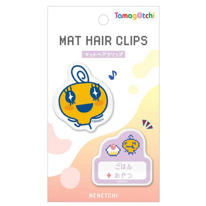 Tamagotchi拓麻歌子｜Matte Hair Clip电子宠物可爱角色亚克力刘海夹/发夹/1对｜约H45 x W50 x D13mm