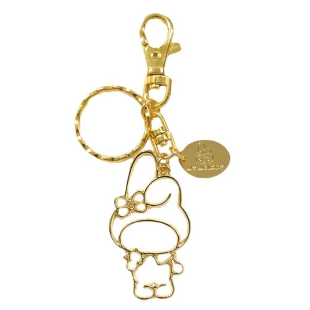 Sanrio｜Sanrio Metal Keychain Gold｜5×4cm approx.