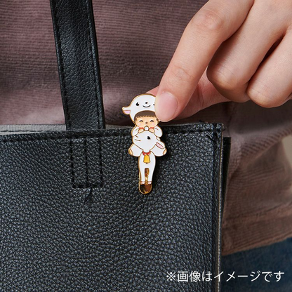 Monchhichi｜Heidi x Monchhichi Bag Key Clip mini (Yuki-chan Babychhichi)｜H4.7 x W2.3cm approx.