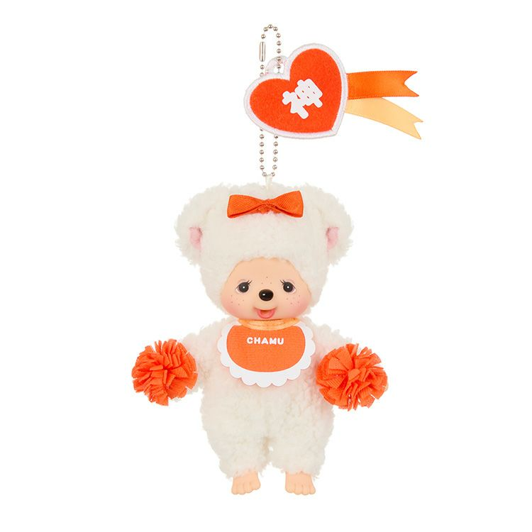 Monchhichi｜Happy Colors Mascot Holder /Plush Keychain｜H14 x W8.5 x D5.5 cm approx.