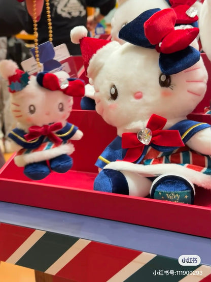 usj大阪环球影城｜2024圣诞限定超美水钻斗篷大衣Hello Kitty凯蒂猫毛绒玩偶/公仔