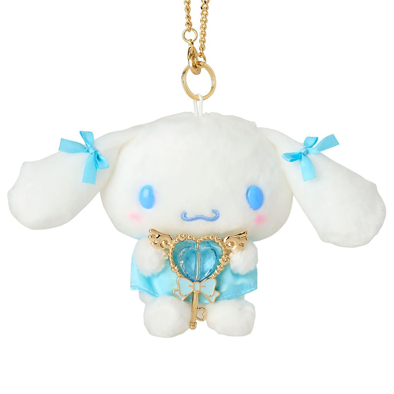 Sanrio三丽鸥｜Bag Charm Keychain魔法爱心钥匙藏心心系列毛绒玩偶挂件/包挂/爱心可以转动｜约14.5 x 10.4 x 6.7cm