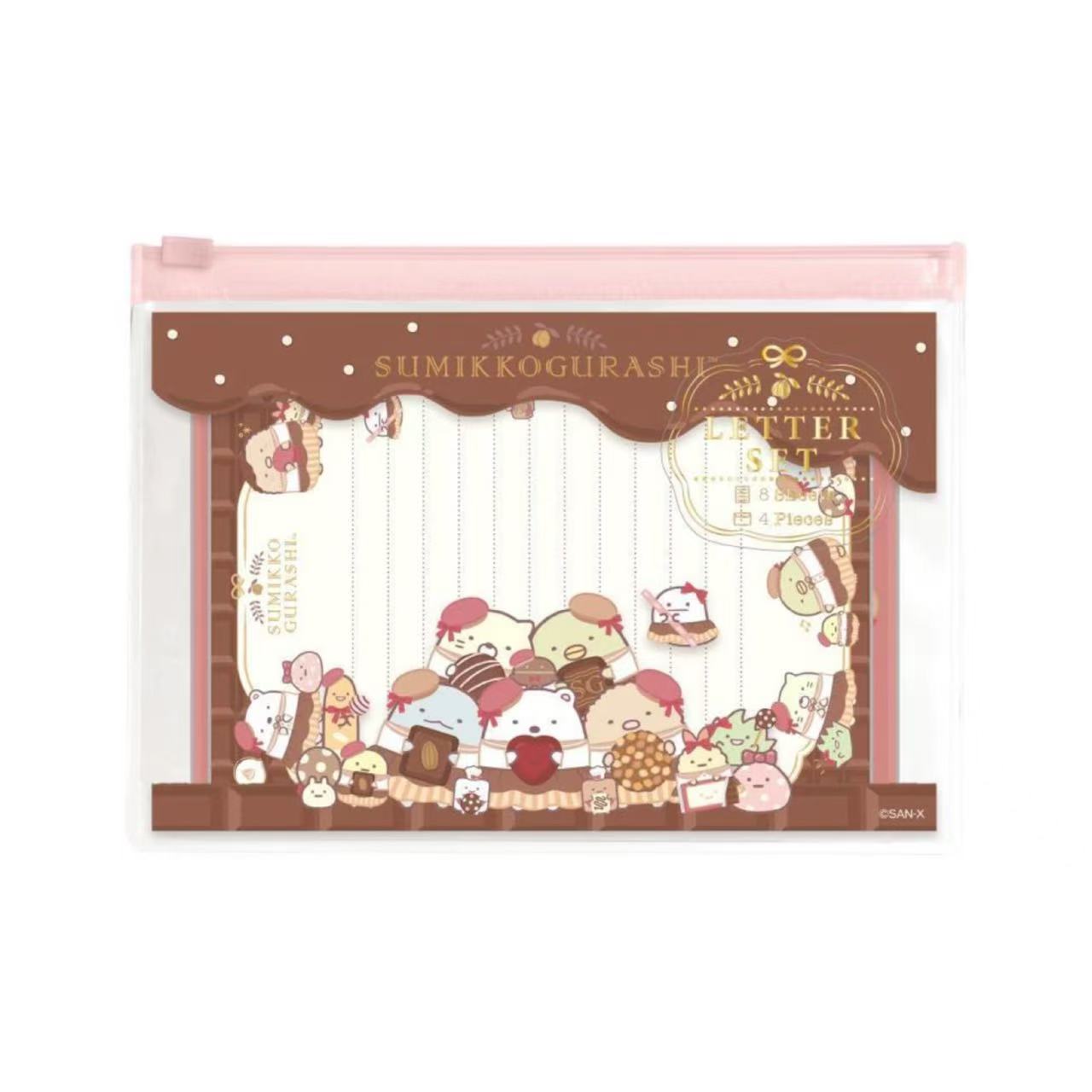 Sumikko gurashi｜Chocolate Fair at Sumikko Cafe - Letter Set with Case San-X｜140 × 190 mm approx.