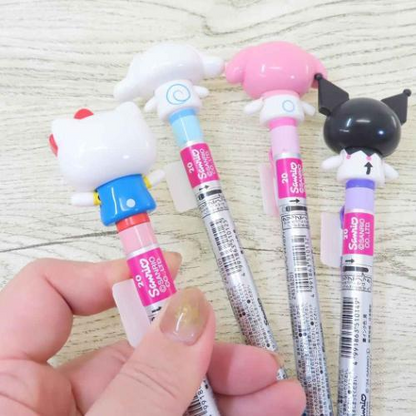 Sanrio三丽鸥｜Action Mascot Ballpoint Pen超可爱角色3D立体笔帽圆珠笔｜芯0.7mm