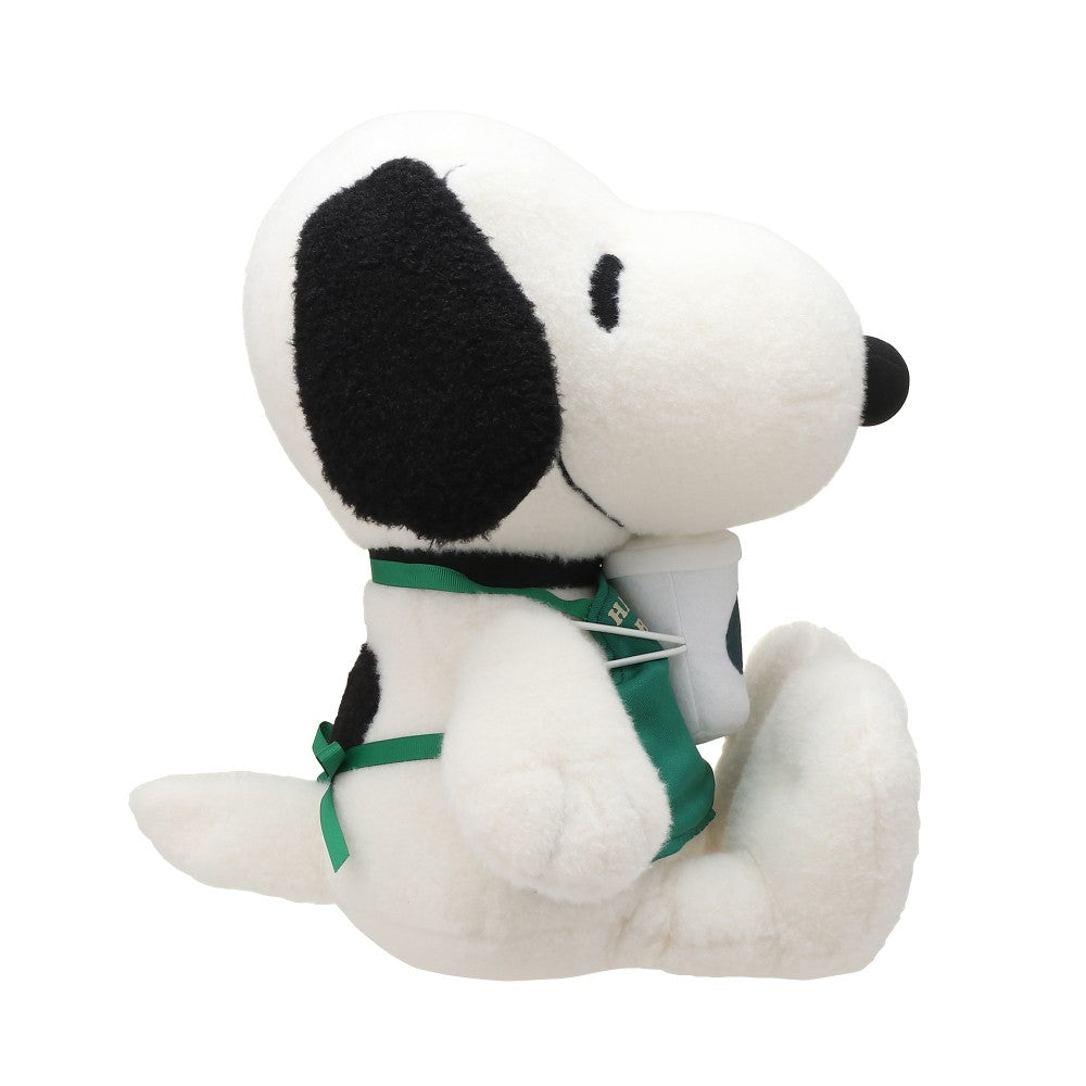 Snoopy｜Starbucks星巴克联名2023限定大只巨茸茸史努比公仔/云朵手感｜高さ約33cm×横幅約28cm×奥行約21cm