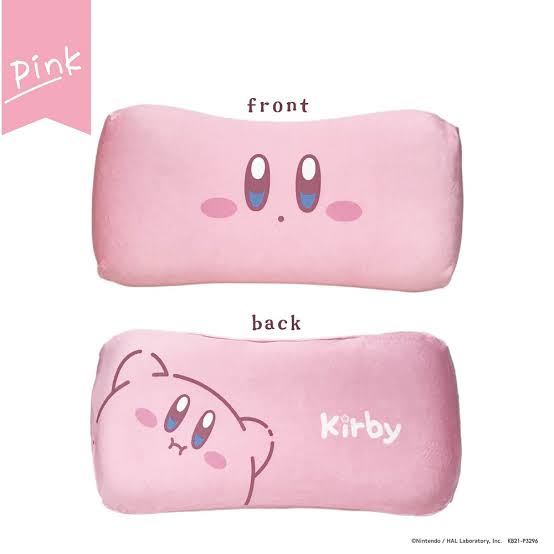 Kirby｜双面图案可爱记忆枕回弹式靠枕/腰枕/手枕｜19cm×38cm×7cm