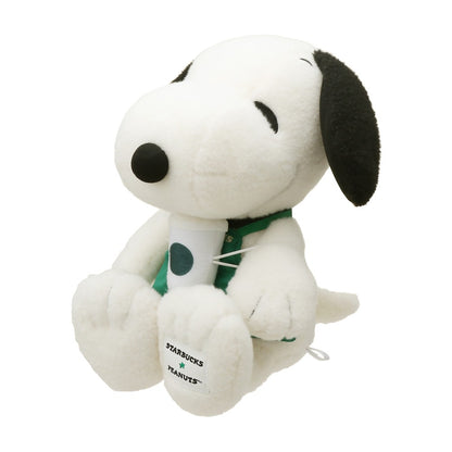 Snoopy｜Starbucks星巴克联名2023限定大只巨茸茸史努比公仔/云朵手感｜高さ約33cm×横幅約28cm×奥行約21cm