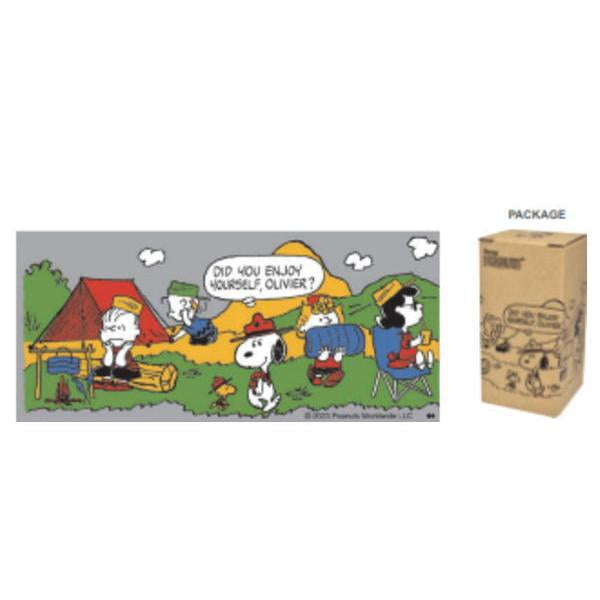 Snoopy｜复古满杯漫画野营限定玻璃直饮杯｜300ml