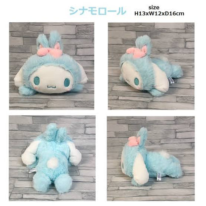 Sanrio｜毛茸茸兔兔系列大头趴趴小公仔｜H13xW12xD16cm