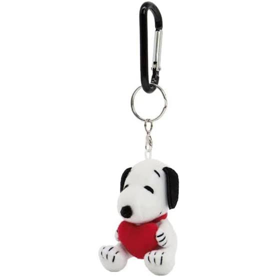 Snoopy｜抱红爱心挂件/钥匙扣｜高さ約6.5cm