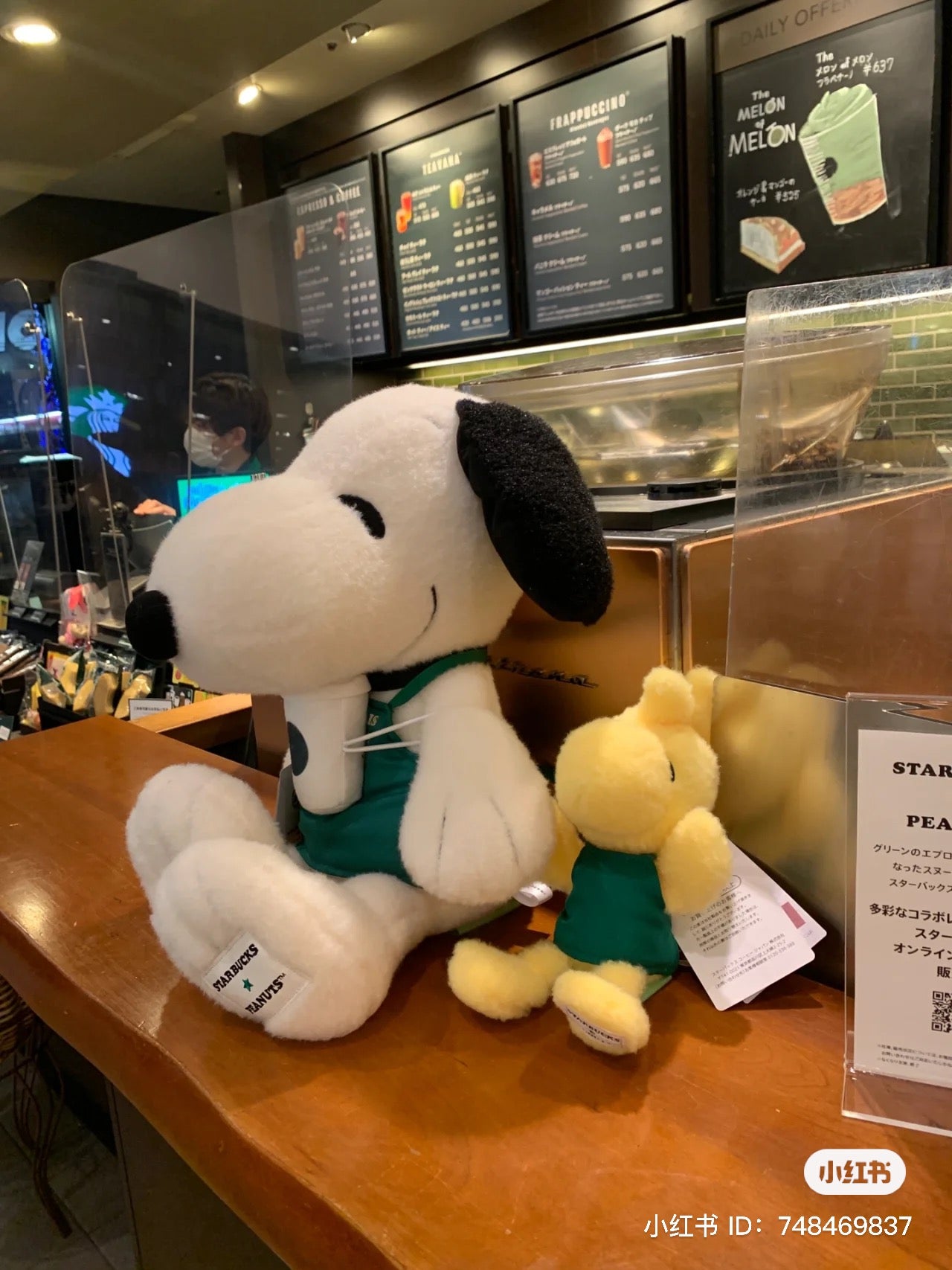 Snoopy｜Starbucks星巴克联名2023限定大只巨茸茸史努比公仔/云朵手感｜高さ約33cm×横幅約28cm×奥行約21cm