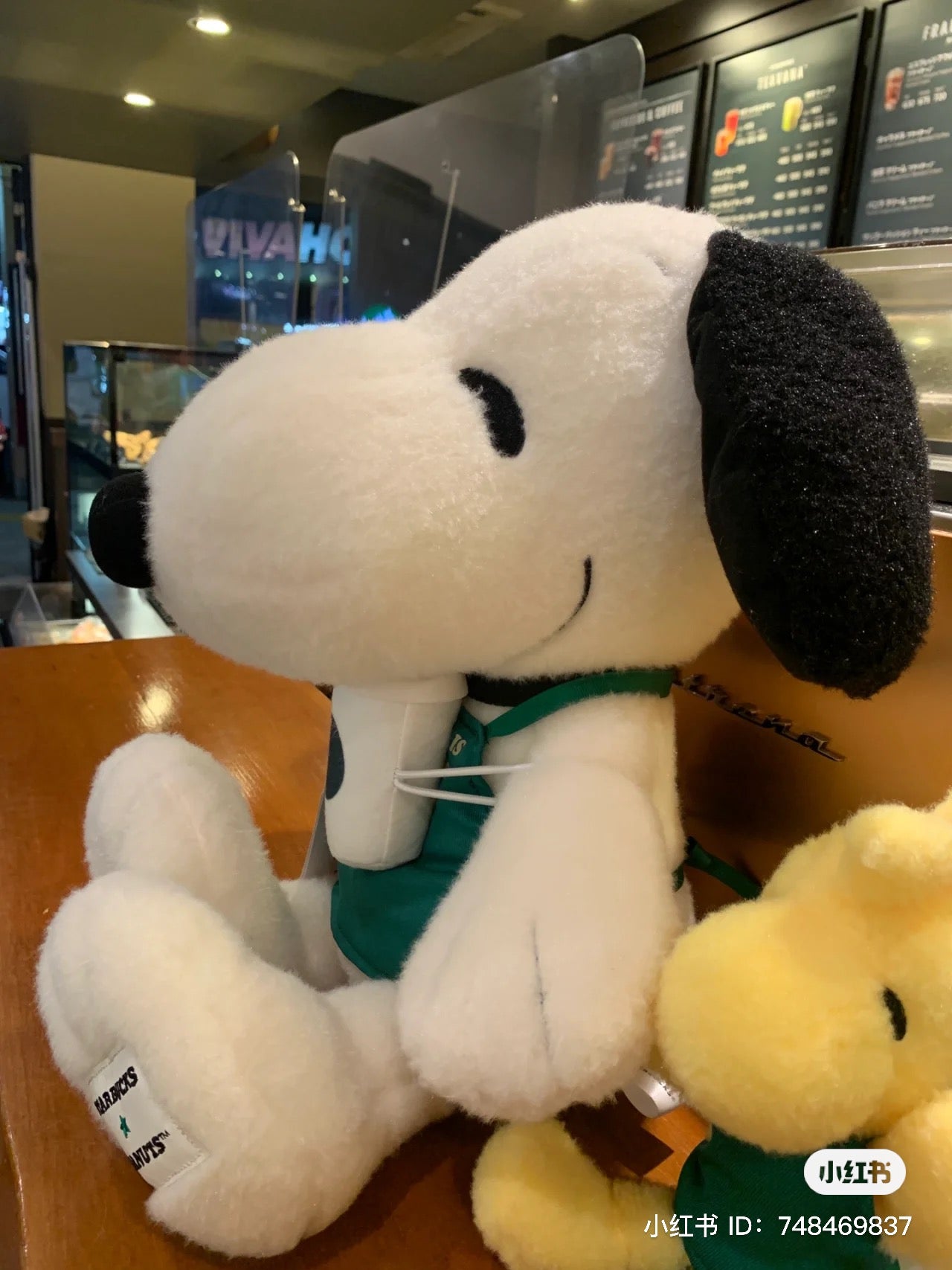 Snoopy｜Starbucks星巴克联名2023限定大只巨茸茸史努比公仔/云朵手感｜高さ約33cm×横幅約28cm×奥行約21cm